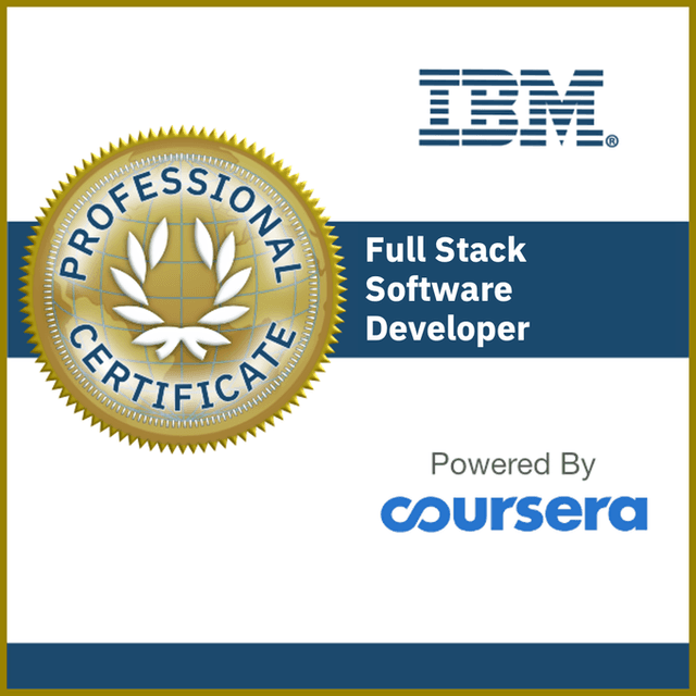 IBM Full Stack Software Developer Badge